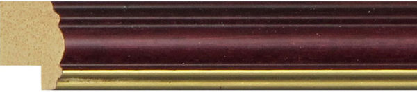 20mm Mahogany and Gold Cushion Profile - REF: 312MAH/GLD - Image 2