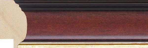 Walnut and gold picture frames