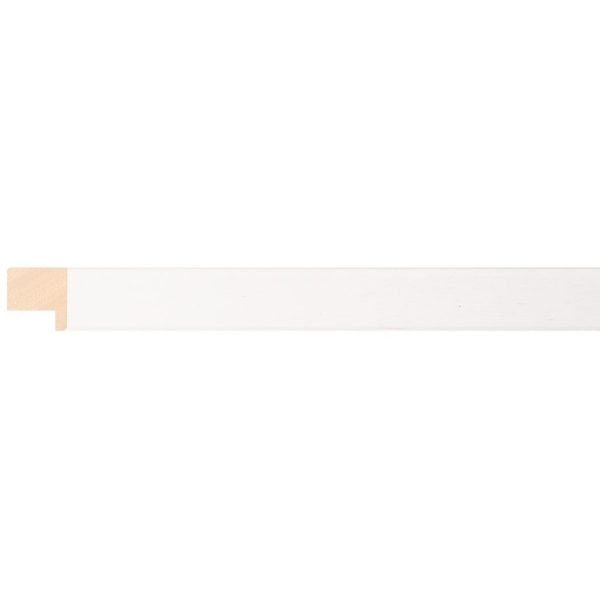 22mm White Stain Moulding in a Flat Profile - REF: 737WTE - Image 2