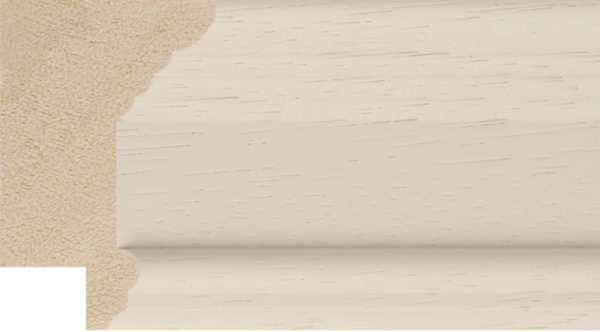 52mm Cream Wood Grain Finish Step Profile Moulding - REF: 47CREAM - Image 3