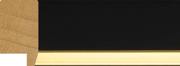 Black and gold picture frame moulding