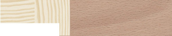 20mm Beech Veneer Finish Flat Profile - REF: 525 BEECH - Image 3
