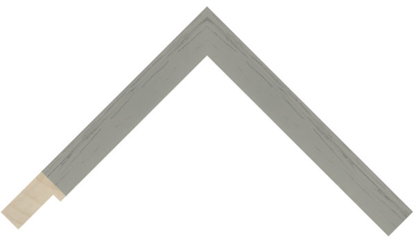 Pale grey wood picture frame moulding