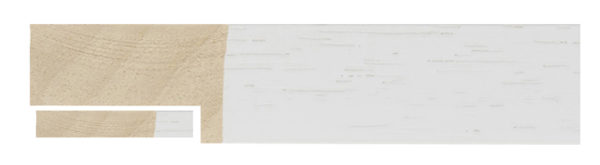 20mm White Wood Grain Box Frame with 17mm Slip - REF: 732WTE BOX