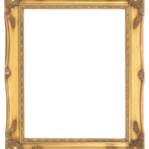 Gold swept frame 2" wide