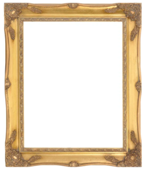 Gold swept frame 2" wide